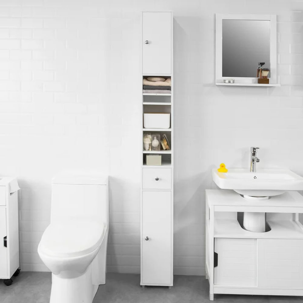 Mueble auxiliar de Baño Rossy color Blanco TU MESITA