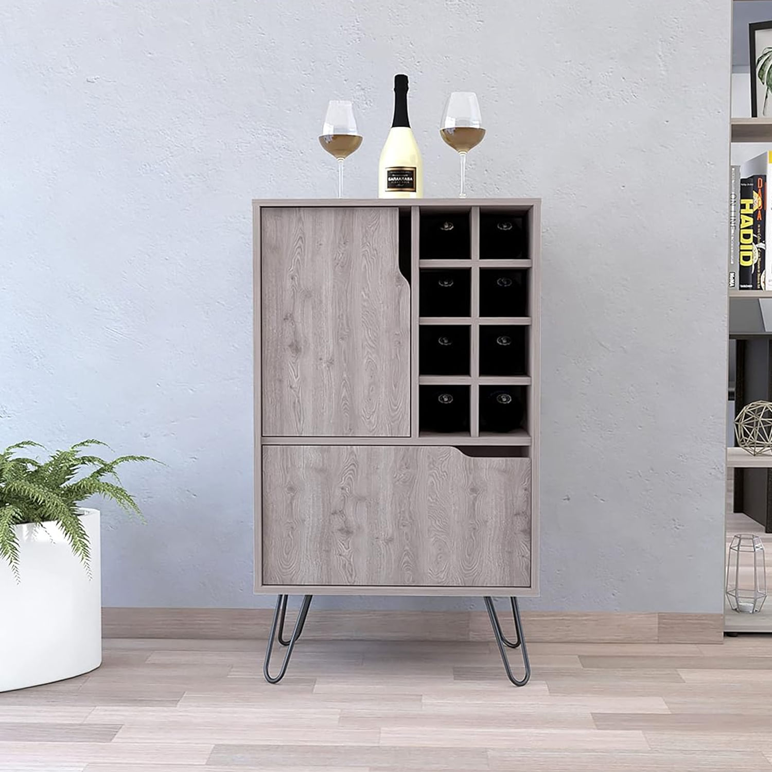 Mueble de Bar Marianno Ventitas Home Color Olmo Suizo
