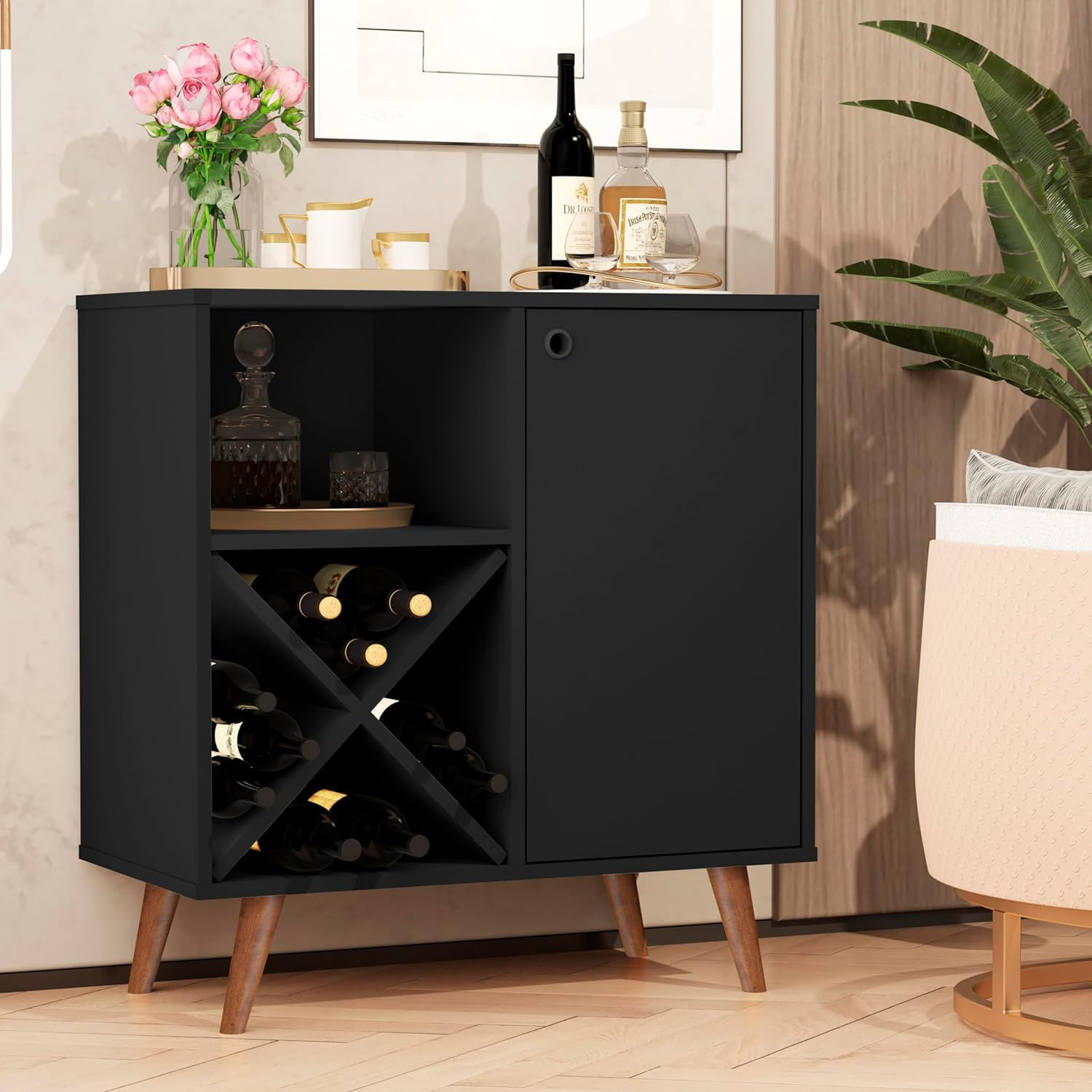 Mueble de Bar Giorgia Ventitas Home Color Negro