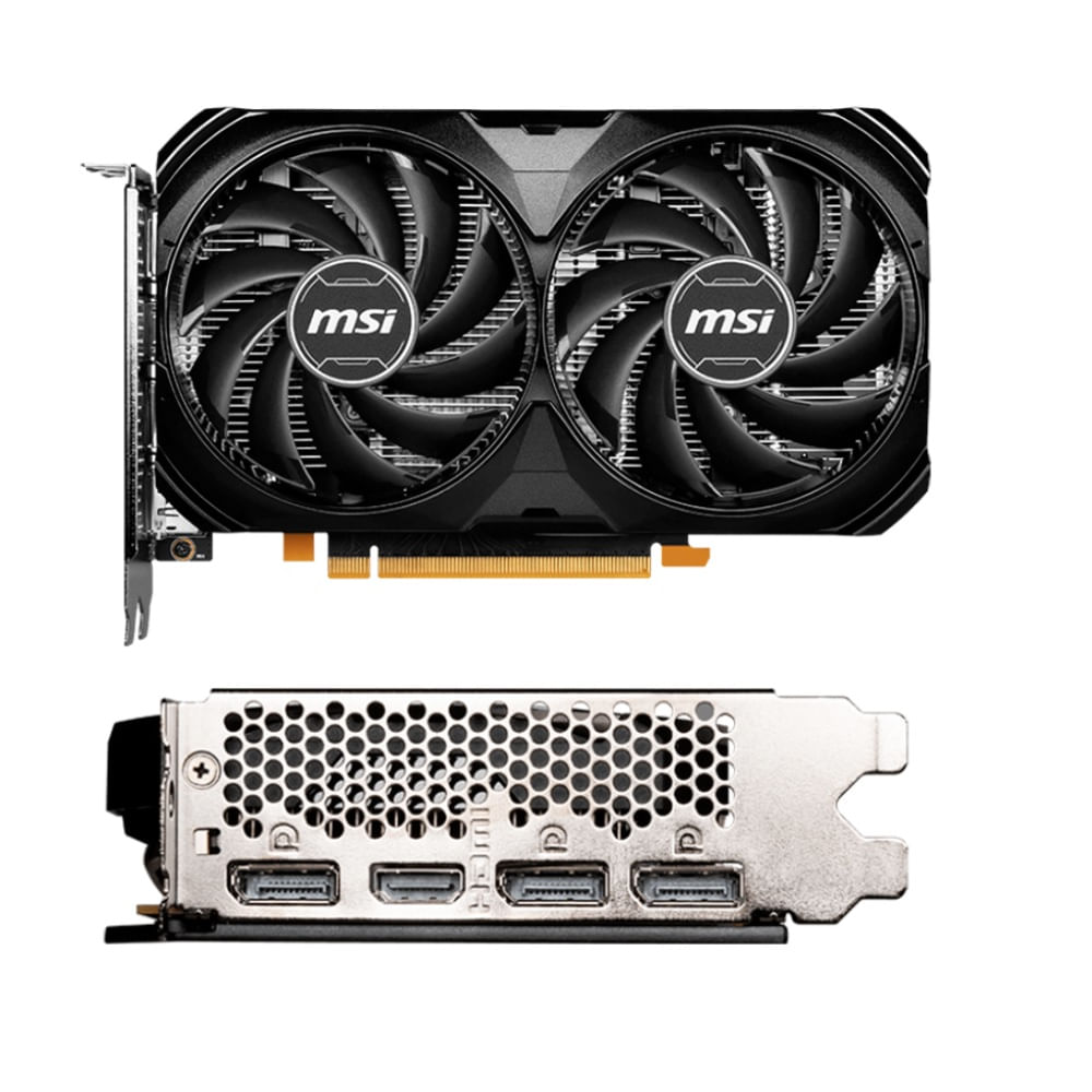 Tarjeta de Video MSI RTX 4060 VENTUS 2X BLACK 8G OC 8GB GDDR6 PCIe Gen4