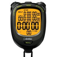 Cronometro Dretec SW-123 100 memorias Retroiluminacion 1/100 - Negro