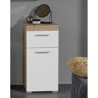 Mueble de Baño Morderno Shiho Coleccion Himari Blanco y Marron R&R MUEBLES
