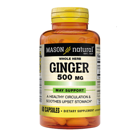 Ginger 500 MG Mason Natural 60 Cap