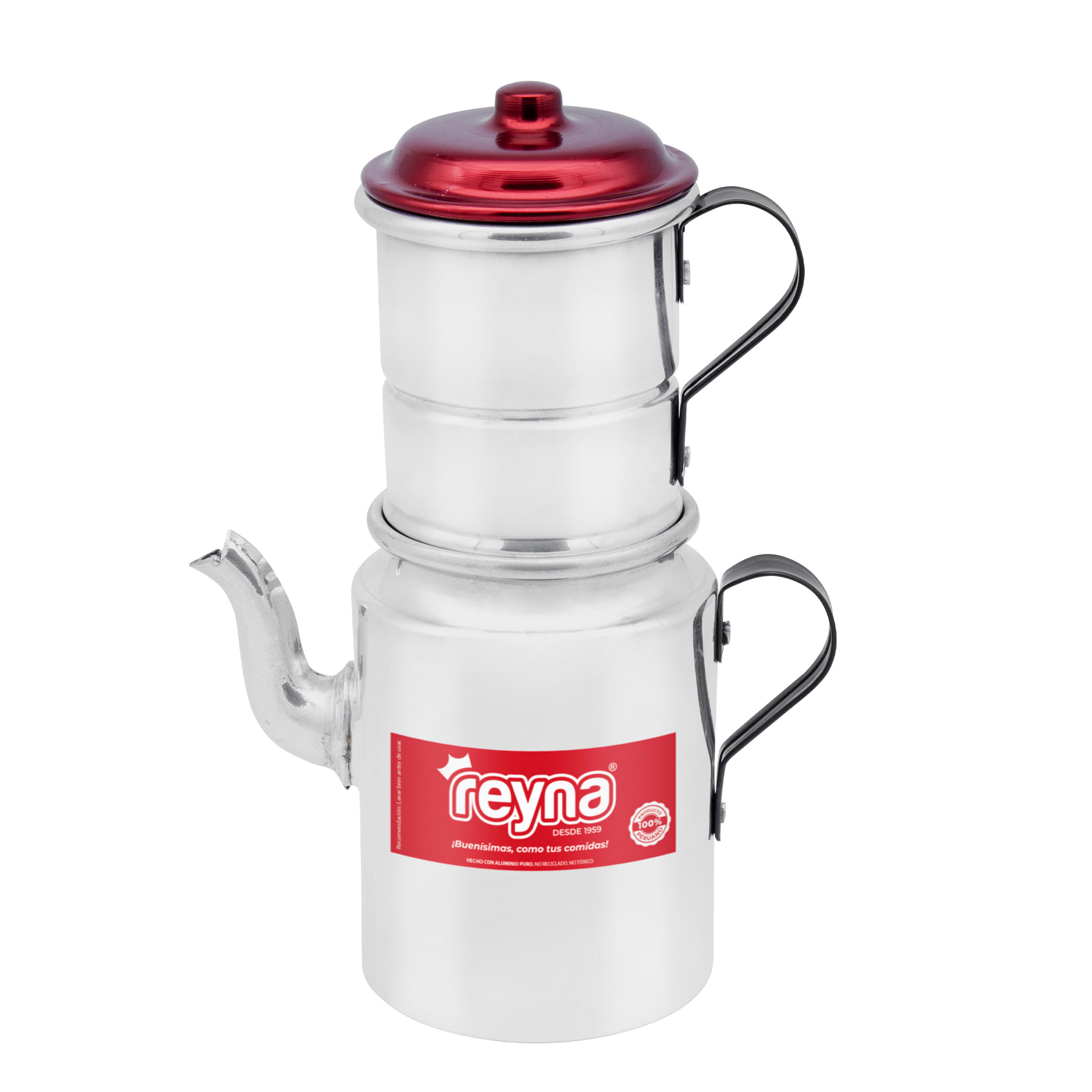 Cafetera REYNA #10 Tapa Roja