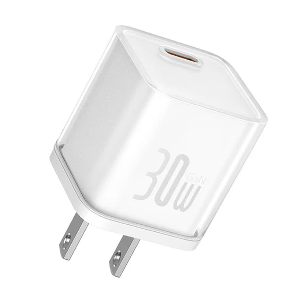 Cargador BASEUS GaN5S Carga rápida 1C 30W Blanco