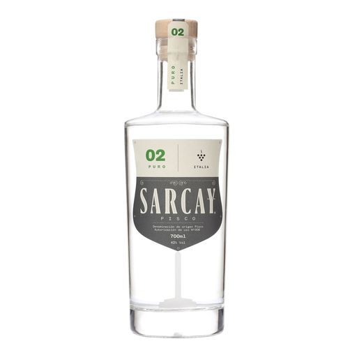 Pisco SARCAY 02 Italia Botella 700ml