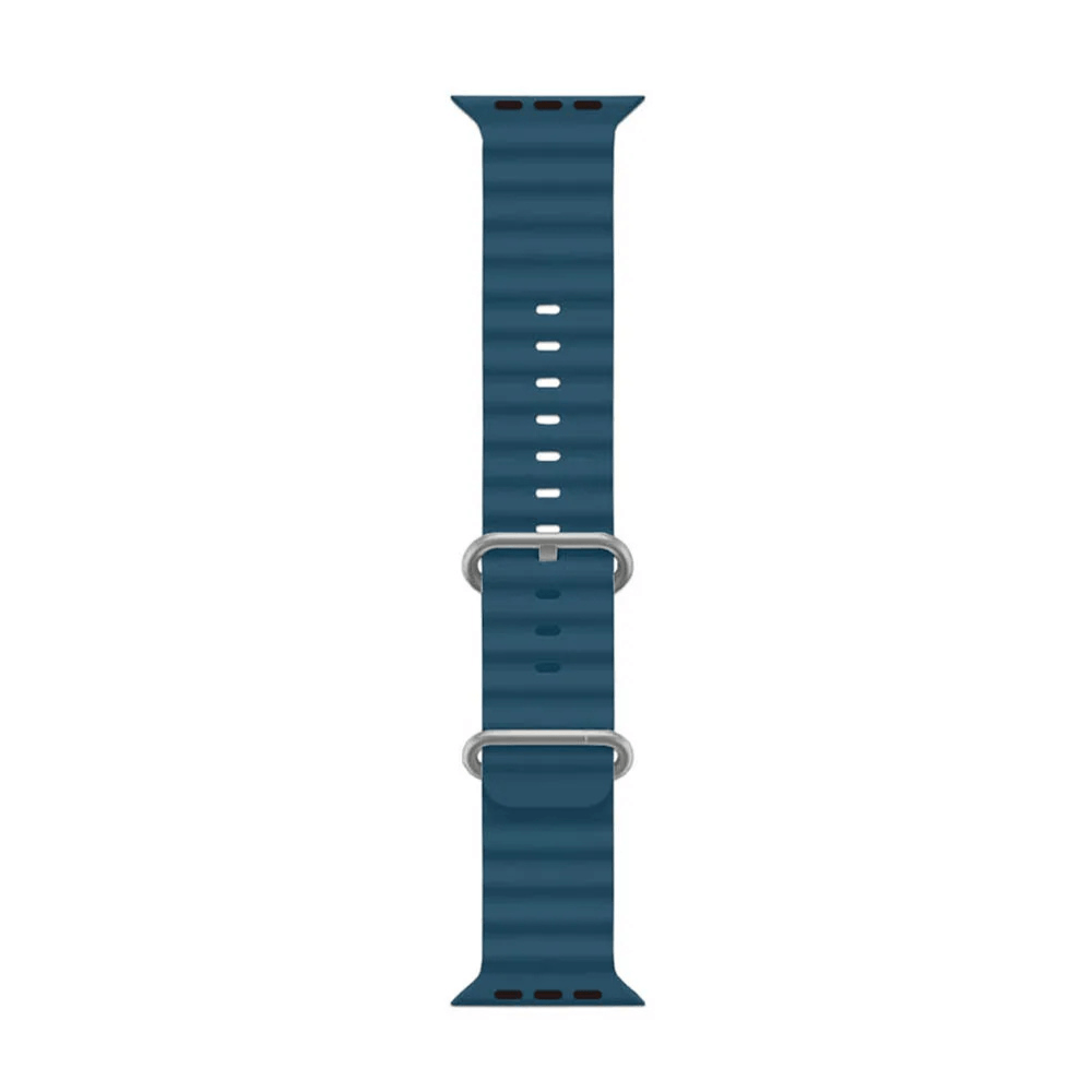 Correa Iwatch Corrugada 42/44/45/49mm - Color Azul