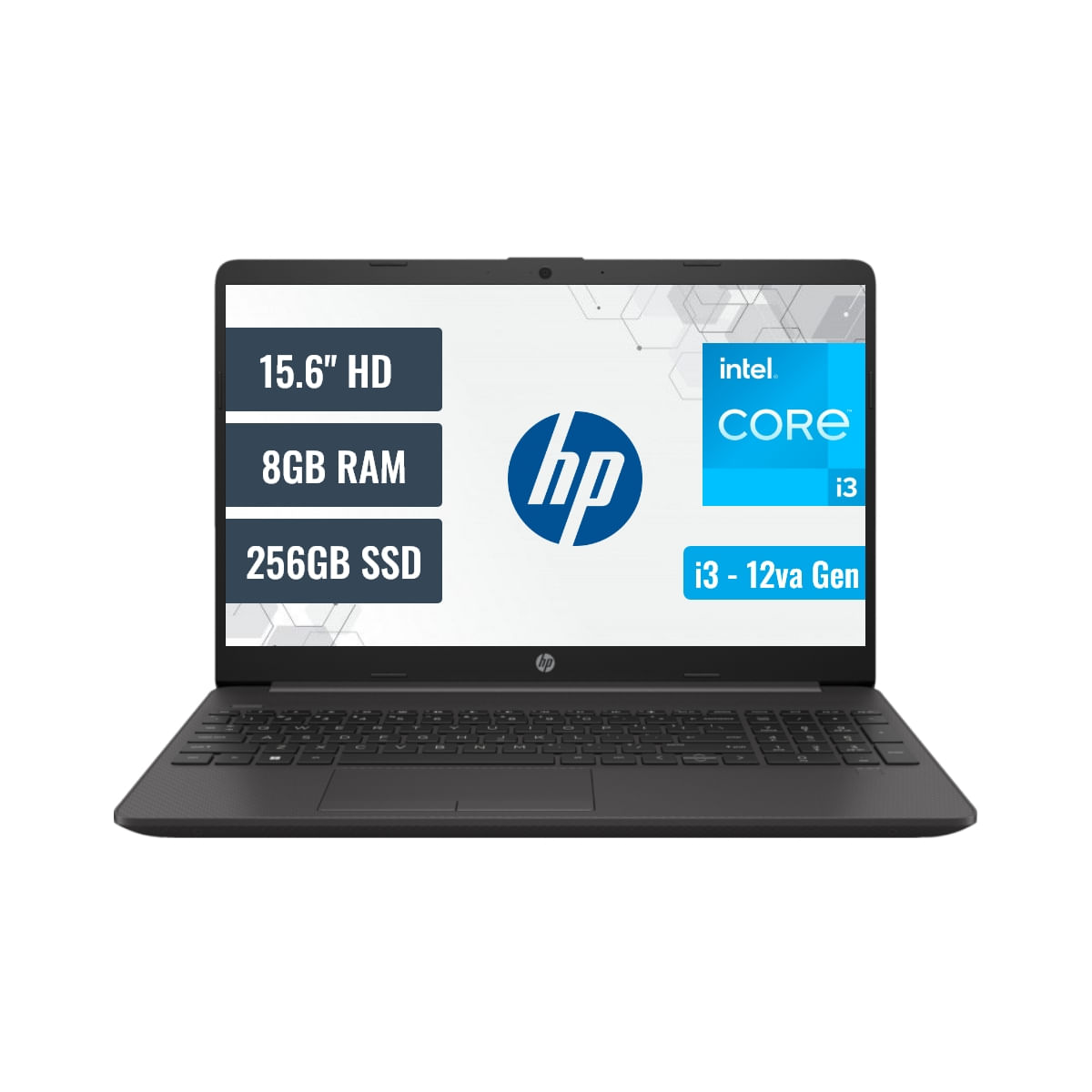 Laptop HP 250 G9 Intel Core i3 1215U 8GB RAM 256GB SSD 15.6 HD FreeDOS