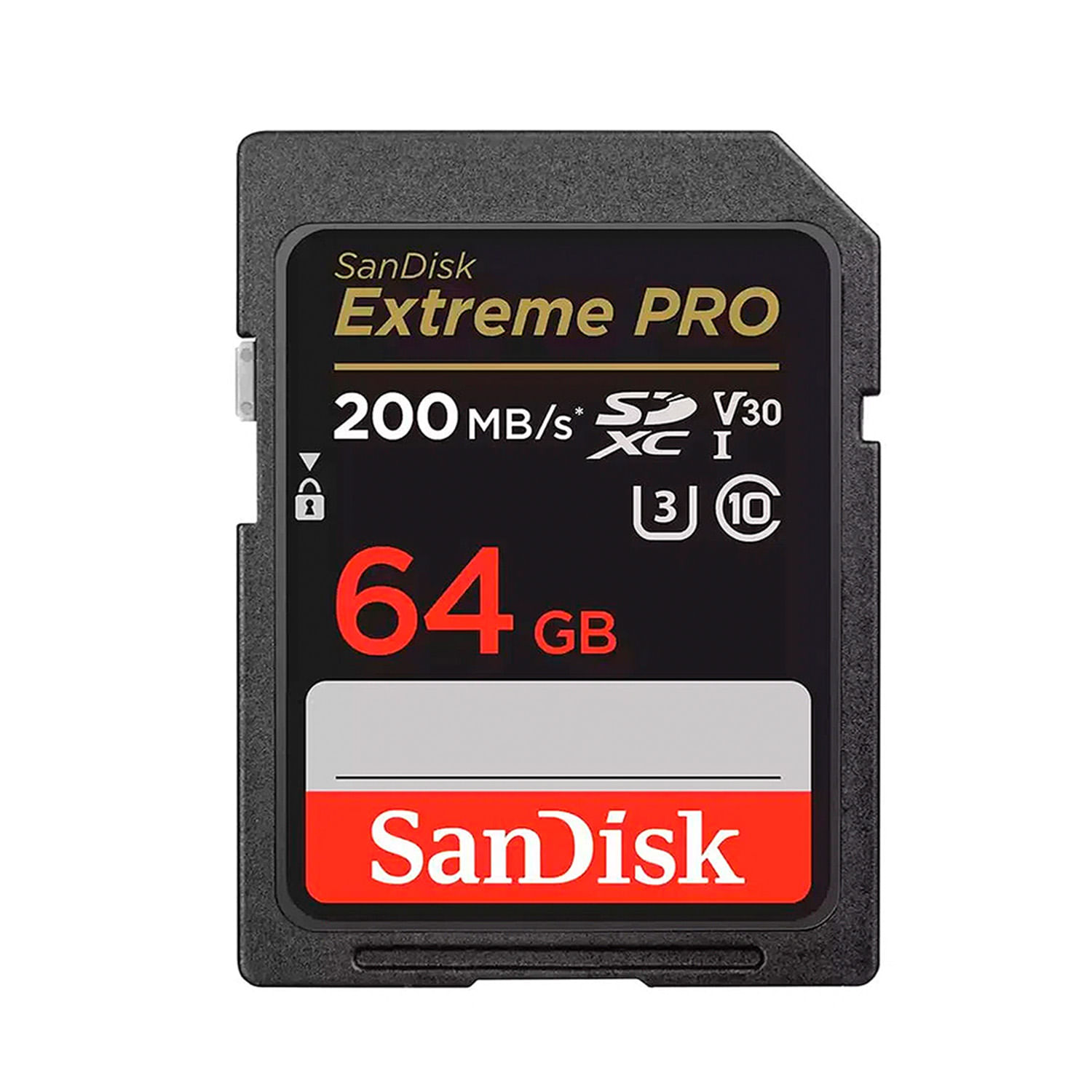 Memoria SD Sandisk Extreme Pro 64GB de 200mb/s