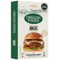 Hamburguesa OREGON FOODS Carne Angus Caja 4un