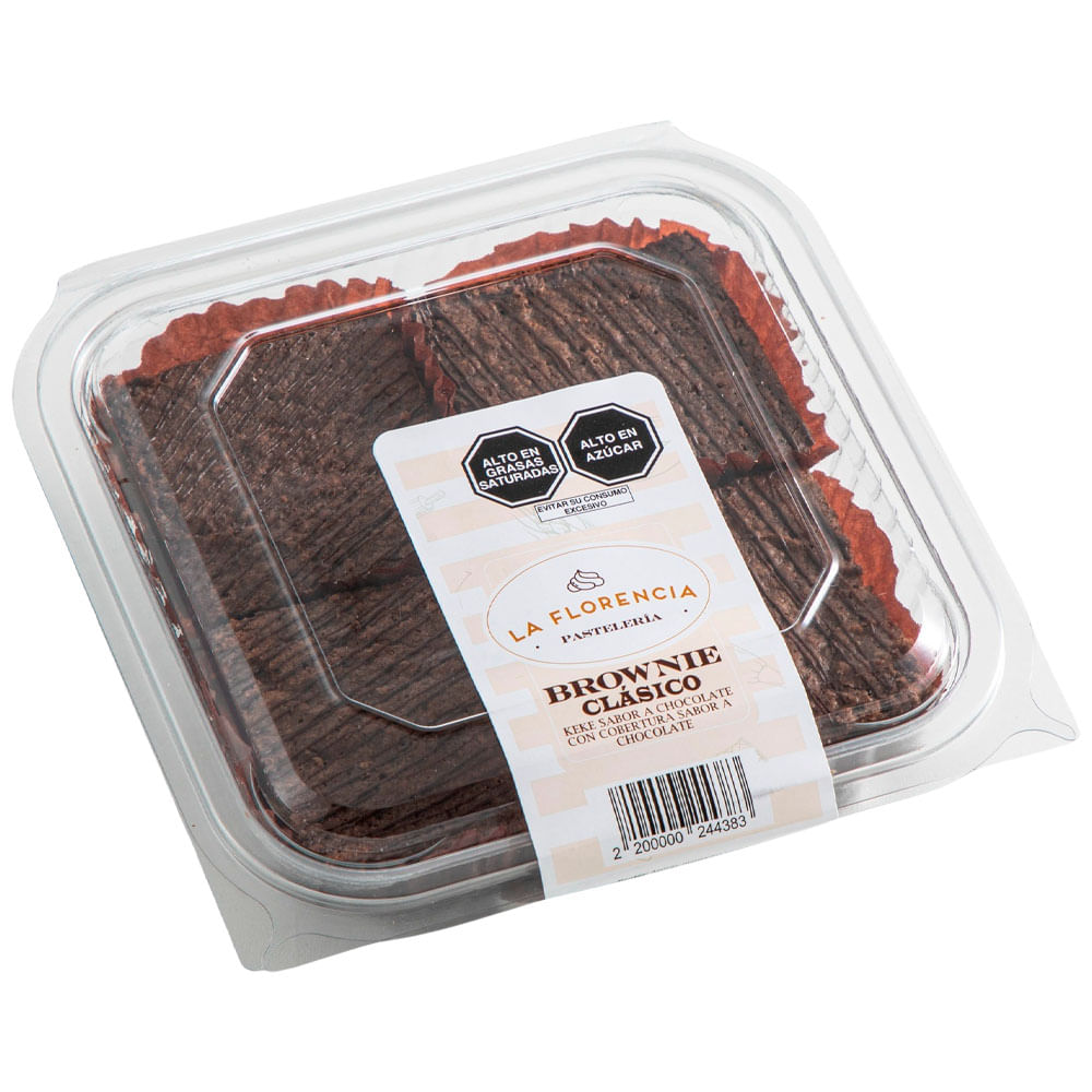 Brownie con Fudge LA FLORENCIA Bandeja 4un