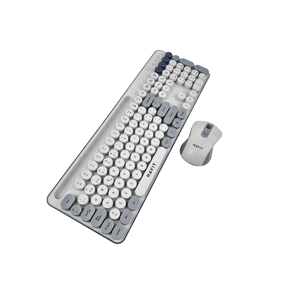 Kit Teclado Y Mouse Inalambrico Havit Kb832gcm-sp Gris