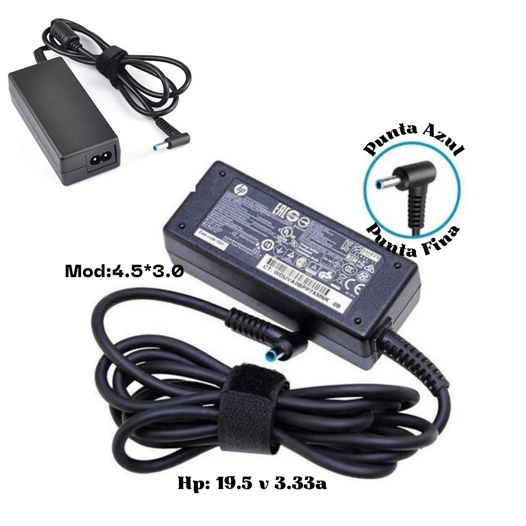 Cargador Para Laptop Compatible Con Laptop Hp 19.5V 3.33 A