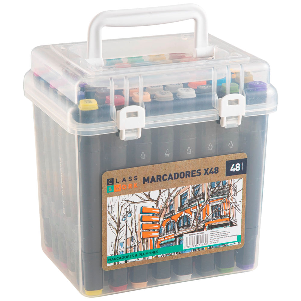 Plumones CLASS&WORK Estuche 48un