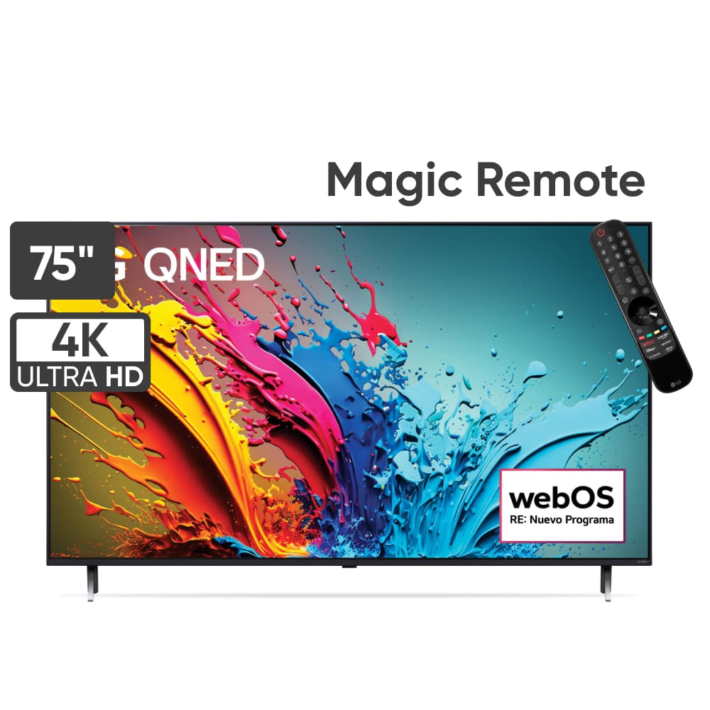 Televisor LG QNED 75" UHD 4K ThinQ AI 75QNED85TSA