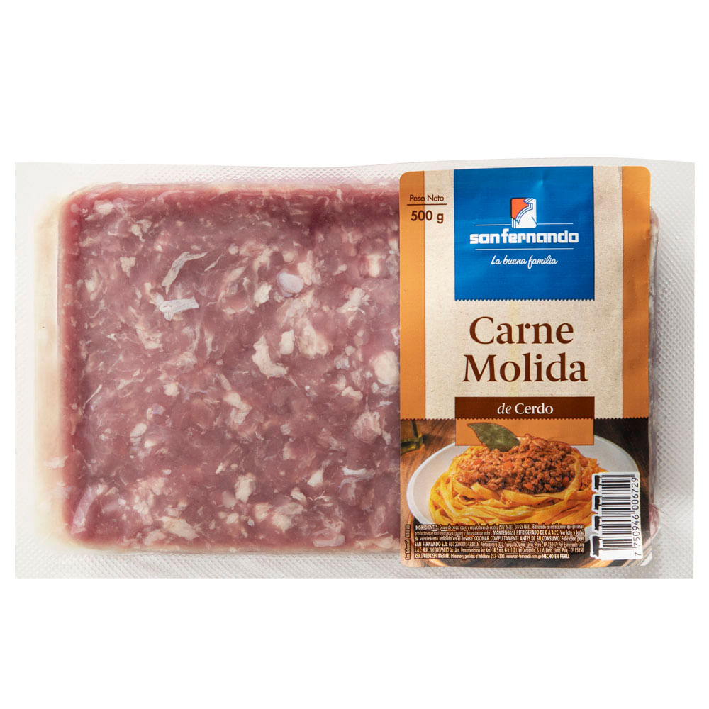 Carne Molida Cerdo SAN FERNANDO Empaque 500g