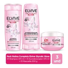 pack-elvive-crema-de-tratamiento-glycolic-300g-acondicionador-glycolic-gloss-370ml-shampoo-glycolic-gloss-370ml