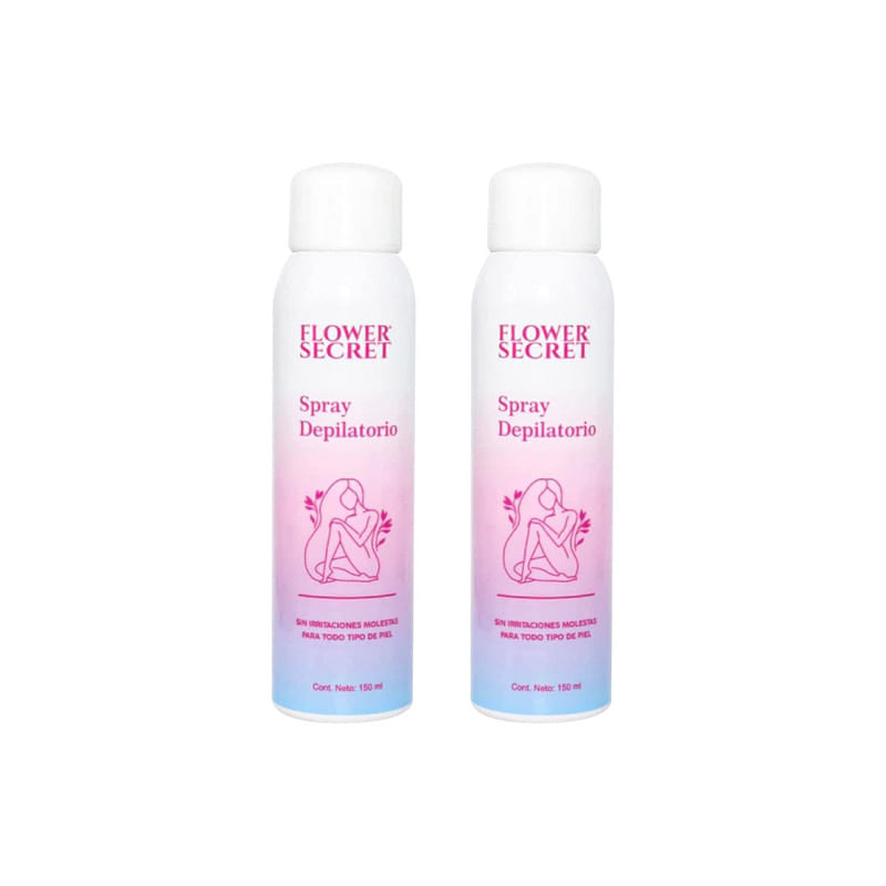 Spray Depilatorio 150 Ml Flower Secret 2 Unidades