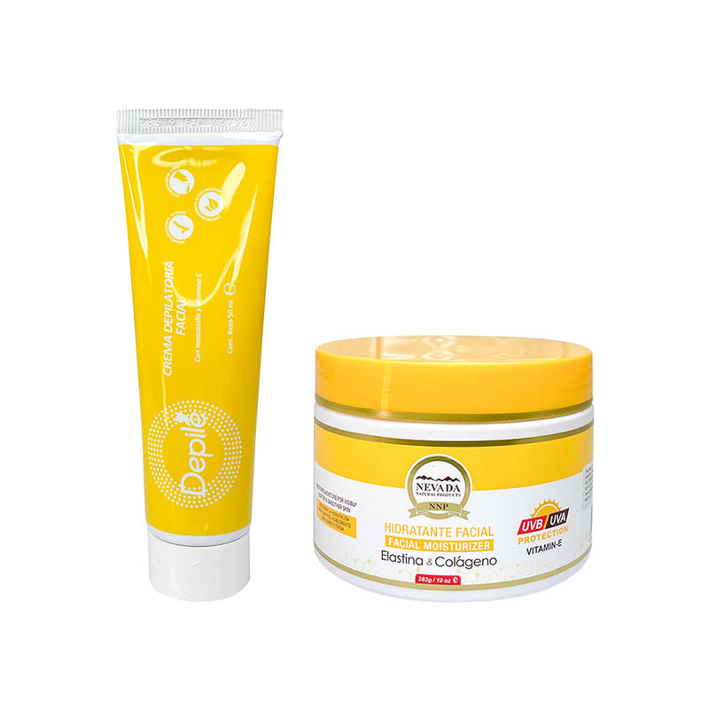 Combo Crema Depiladora Facial Depile + Crema Facial de Colageno NNP