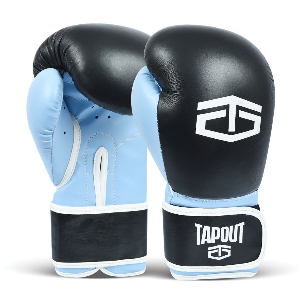 Guantes Boxeo Hombre Tapout Box Leather PU Negro