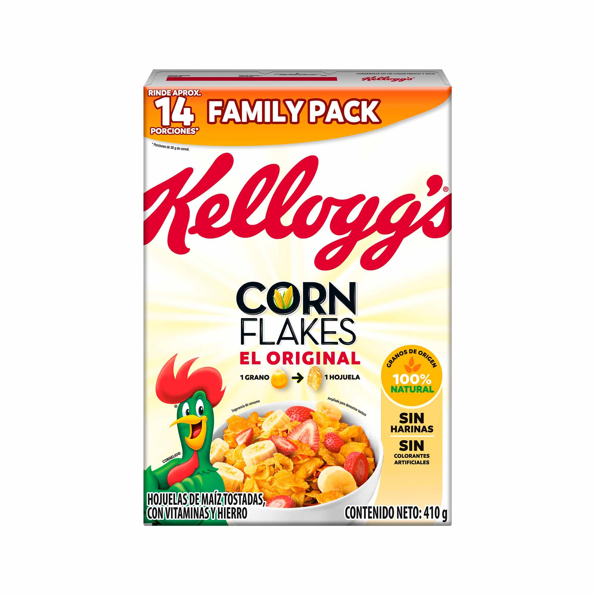 Cereal KELLOGGS Corn Flakes Caja 410g