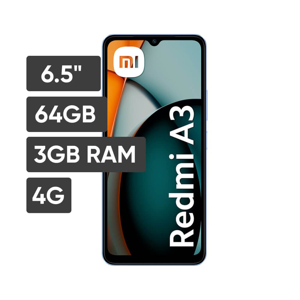 Smartphone XIAOMI Redmi A3 6.5"" 3GB 64GB 5MP+2MP Star Blue