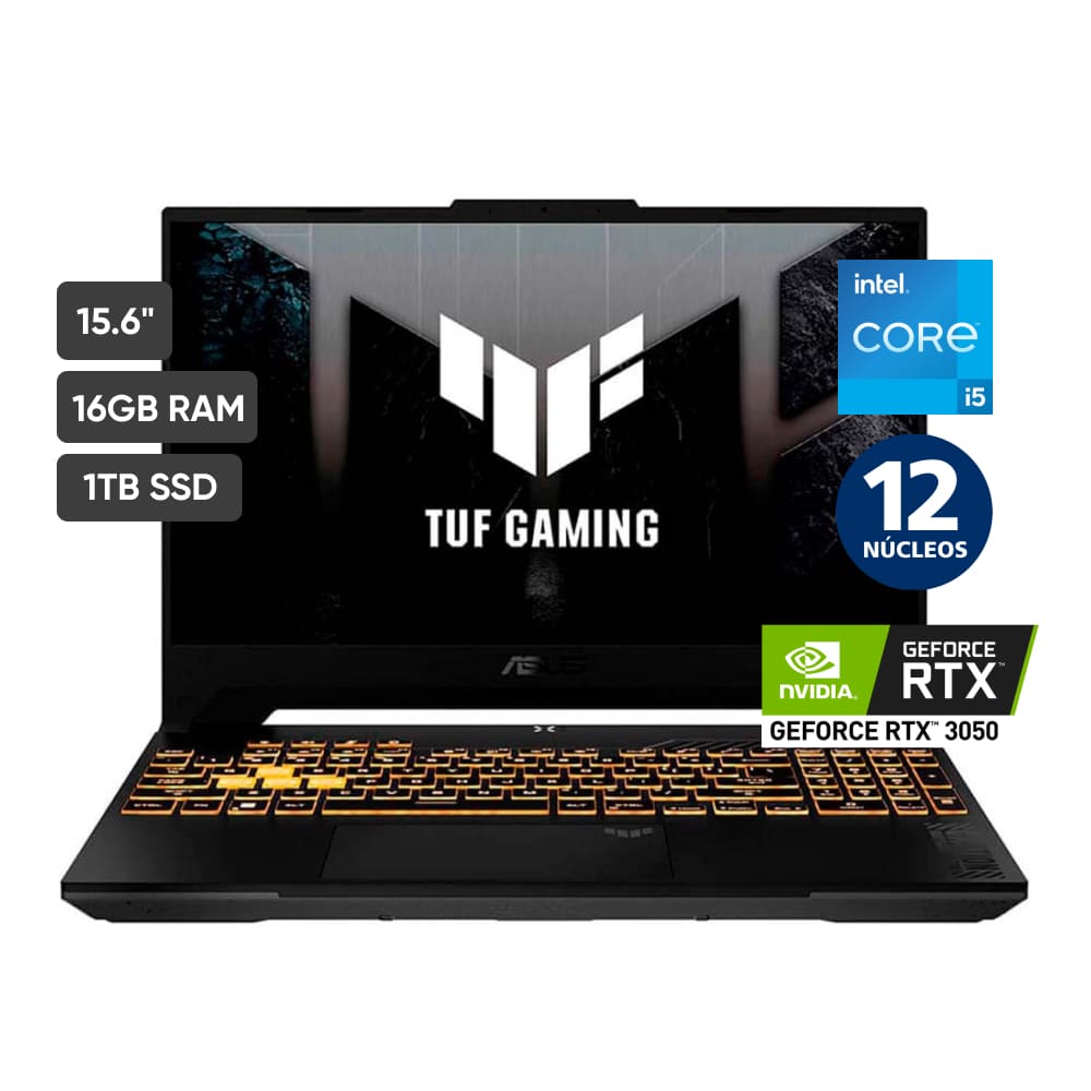 Laptop ASUS TUF Gaming F15 FX507ZC4-HN122W 15.6"" Intel Core i5 12va generación 16GB 1TB SSD