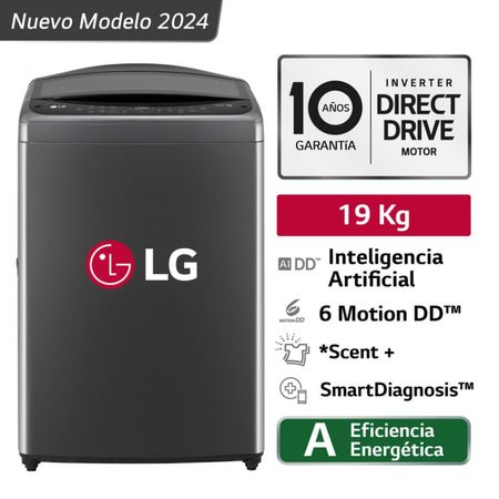 Lavadora LG WT19BV6T 19 Kg Negro