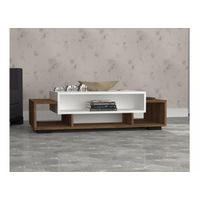 Mesa de Centro Montana color Blanco/Marrón TU MESITA