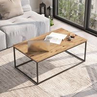 Mesa de Centro Industrial Yidda color Roble TU MESITA