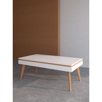 Mesa Nórdica de Centro Elevable Rakim color Blanco TU MESITA