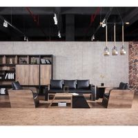 Mesa de Centro Minimalista Waiki color Negro/Duna TU MESITA