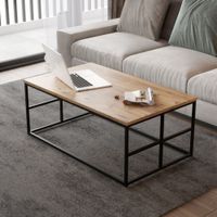Mesa de Centro Industrial Yidda 2 color Roble TU MESITA