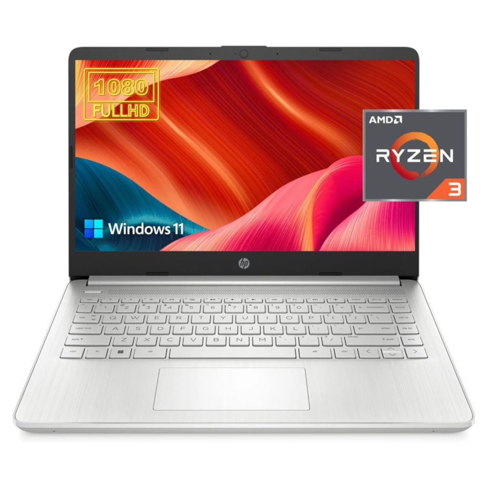 Laptop HP 2023 14 FHD 14"" 16Gb RAM SSD 1Tb Amd Ryzen 3 Batería 10 Horas Duración