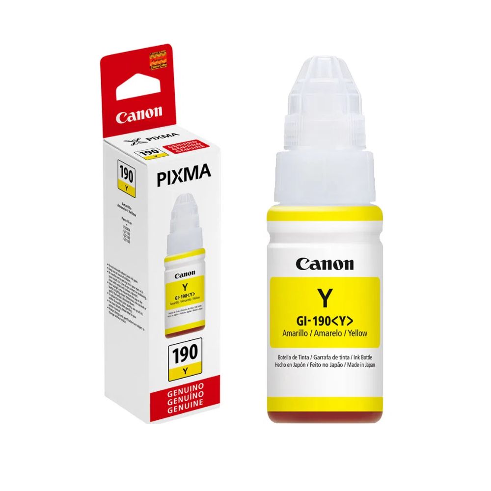 Botella de Tinta Canon Gi-190 Amarillo