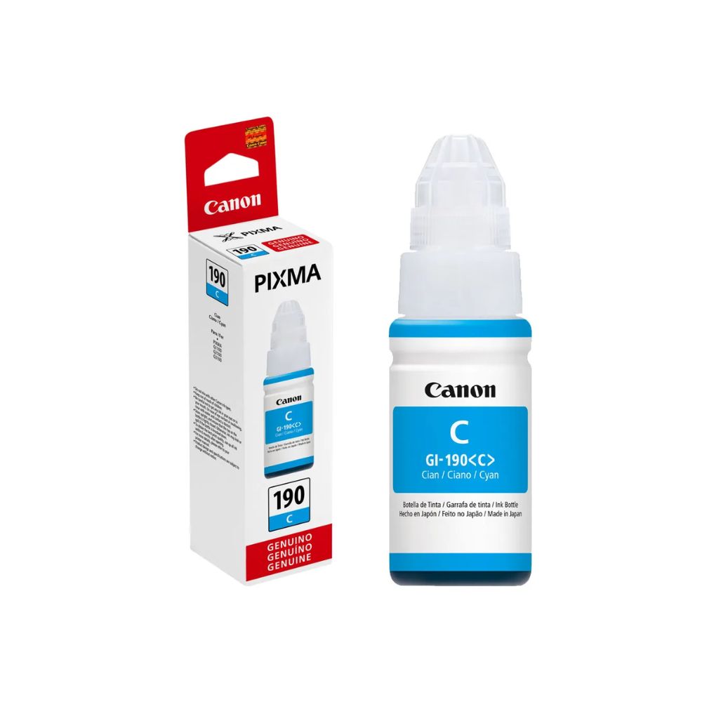 Botella de Tinta Canon Gi-190 Cian