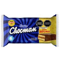 Bizcocho Relleno con Manjar CHOCMAN Paquete 6un