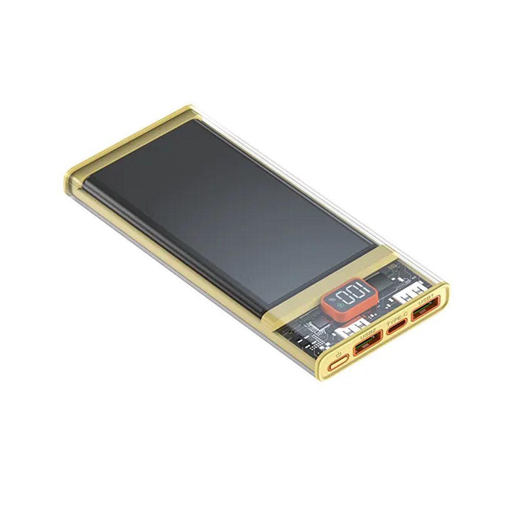 Power Bank 10000mAh 225W y PD20W Transparente Carga Rapida