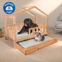 Cama para mascotas Movenda Reina Talla XL 100x70 con cama auxiliar