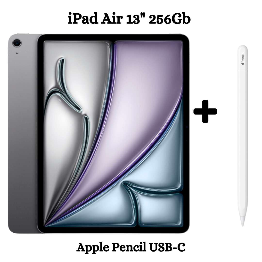 iPad Air 13"" Chip M2 Wifi 256GB - Space Gray + Apple Pencil Tipo - C