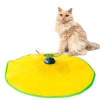 Juguete para Gatos Atrapa Debajo Alfombra Rotativo Amarillo, marb
