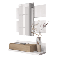 Aparador Flotante Recibidor Katashi Blanco y Duna Muebles Bonno