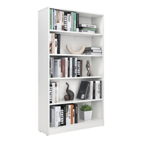 Librero Estante 5 Divisiones Zenda Blanco Muebles Bonno