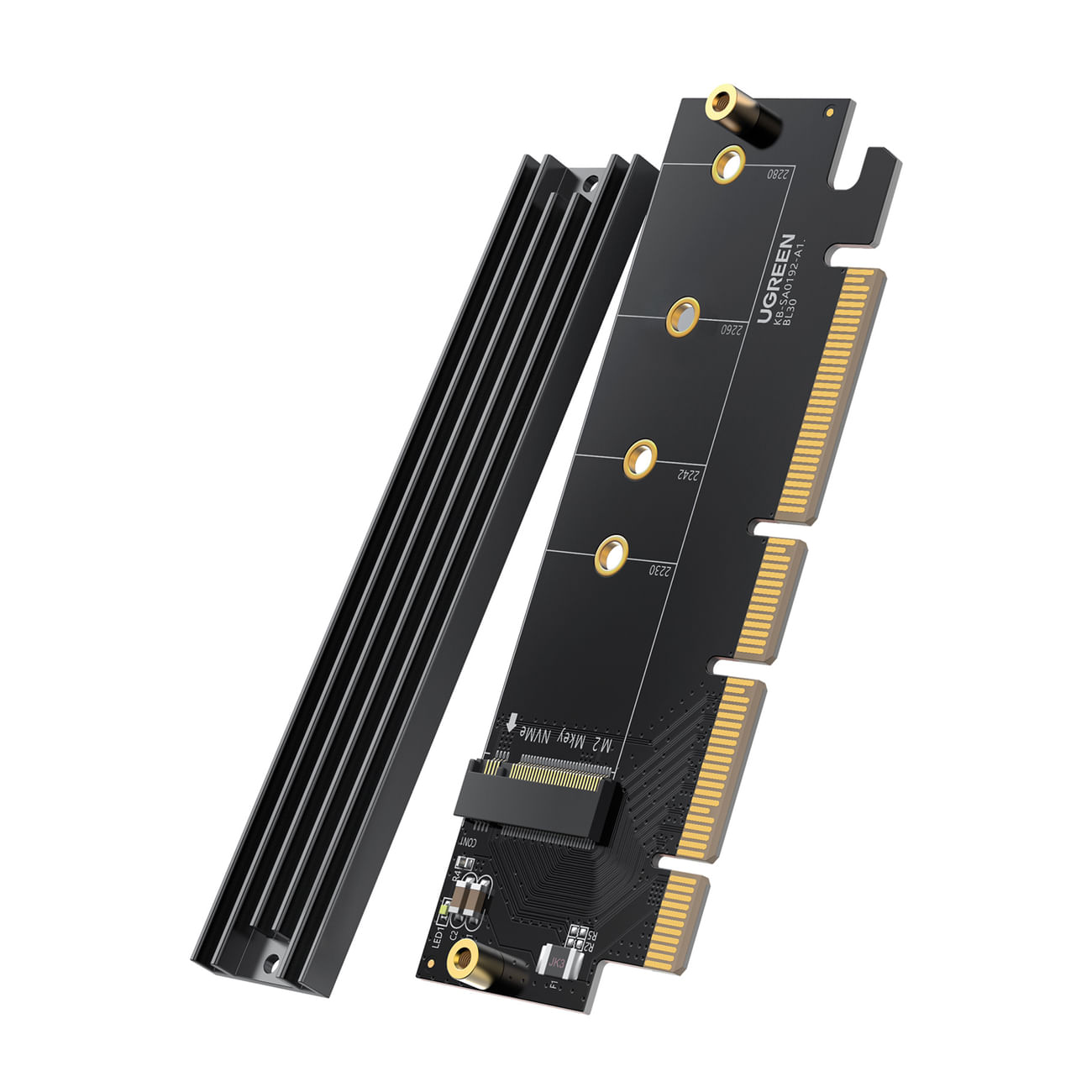 Tarjeta Expansión x2 M.2 Nvme Pcie 3.0 X4 Cm302 Ugreen Hasta 4tb 30715