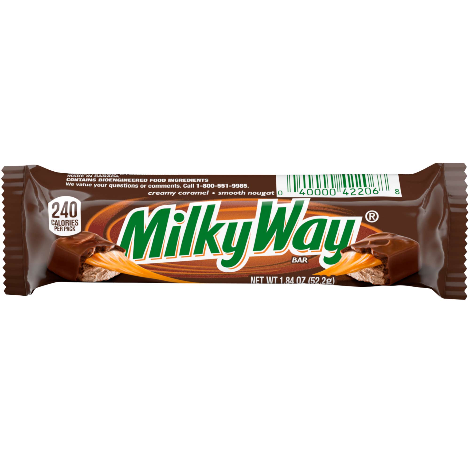 Chocolate MILKY WAY con Caramelo Blando en Barra Bolsa 1.84Oz