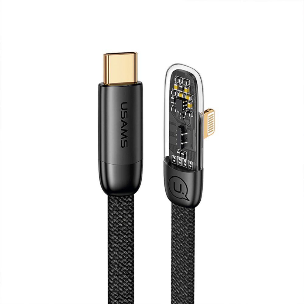 Cable Tejido Typec A Iphone 20w 1.2m Neg