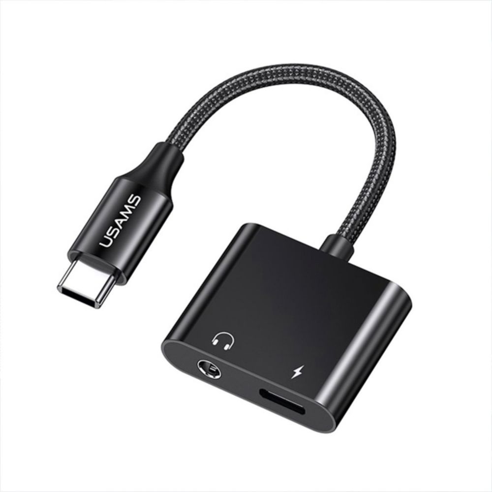 Adaptador Typec A 3.5dc + Puerto 60w Neg