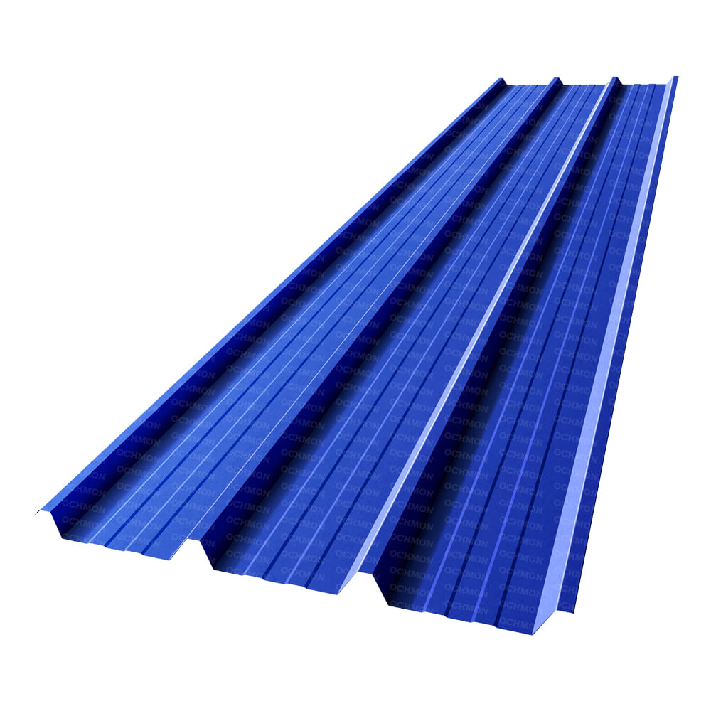 Techos de Aluzinc Ochmon Peru TR4 - Azul 0.35mm 105cmx600cm