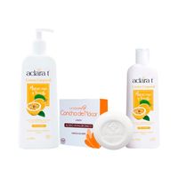 Crema Corp Maracuya y Vainilla 450Gr y 150Gr + Jabon Concha Nacar 80Gr