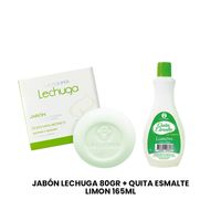Jabon Lechuga 80Gr + Quita Esmalte Limon 165ml